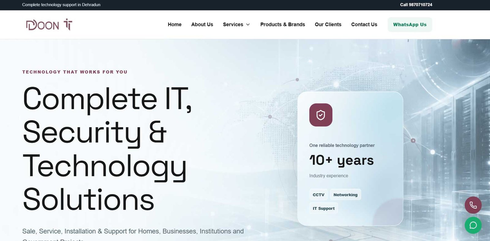 Doon IT website preview